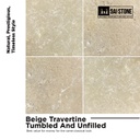 Beige Travertine 610x406x30 Tumbled and Unfilled