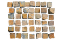 Queensland Porphyry Brown,  cobble stone , 90x90x40-70mm