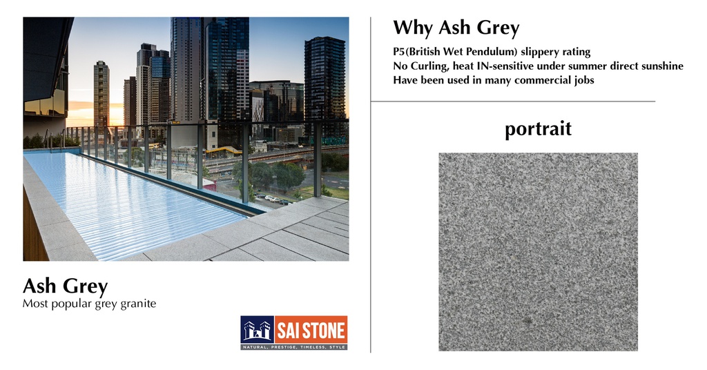 Coping Ash Grey 600x400x30 Beveled Flamed